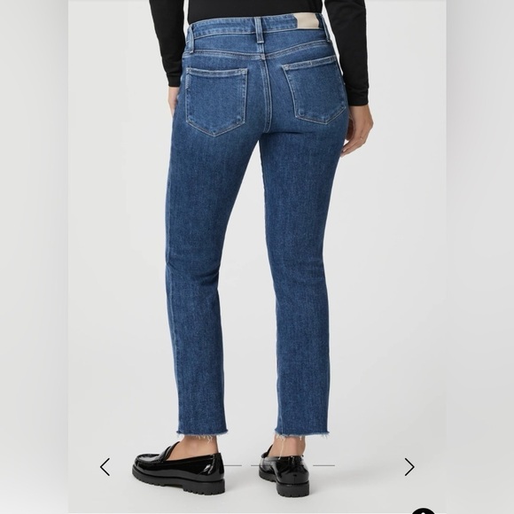 NEW w/TAGS PAIGE Amber Mid Rise Straight Ankle Jeans Women's Size 33 - Picture 6 of 12